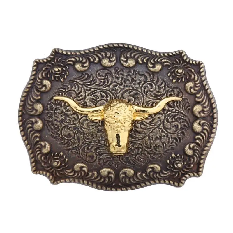 652F 빈티지 다중 색상 새겨진 벨트 버클 금속 십대 벨트 버클 교체