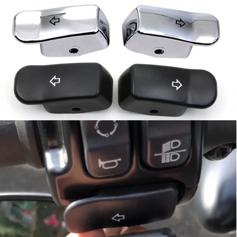 Turn Signal Switch Extension Caps for Harley Davidson Sportster XR XL 883 1200 Forty Eight Seven Two Softail Dyna FXD FXST FLST