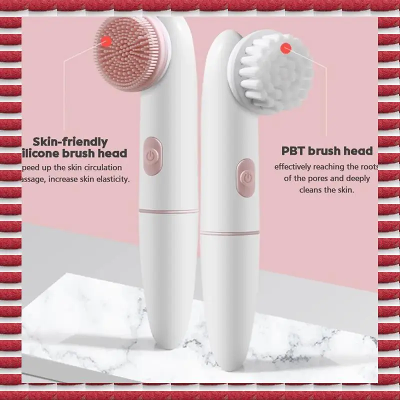 A97G Electric Silicone Facial Cleansing Brush Skin Care Peeling Blackhead Removal Pore Cleanser Face Massager Device