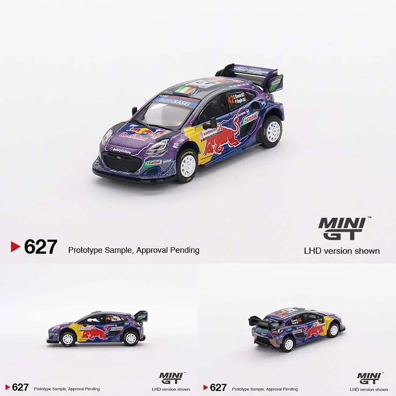 

MINIGT 1:64 Fiesta Rally WRT 2022 M Sport Diecast Car Model Toys 627