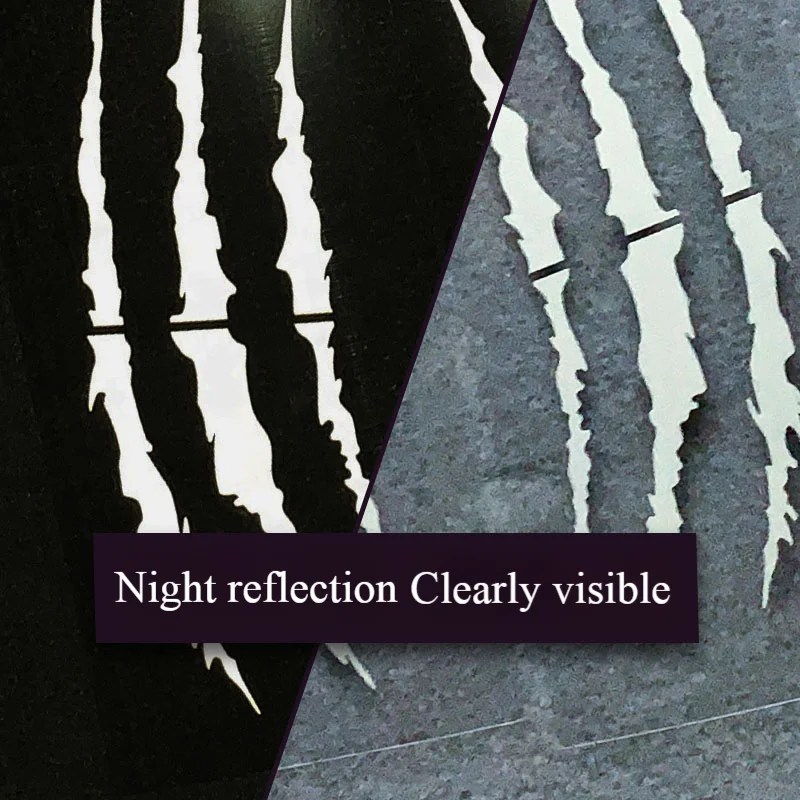 شبح مخلب ملصقات السيارات غطاء السيارة ملصق فينيل تعديل الإبداعية ملصقات عاكسة الشيطان باو الخدوش سيارة الديكور