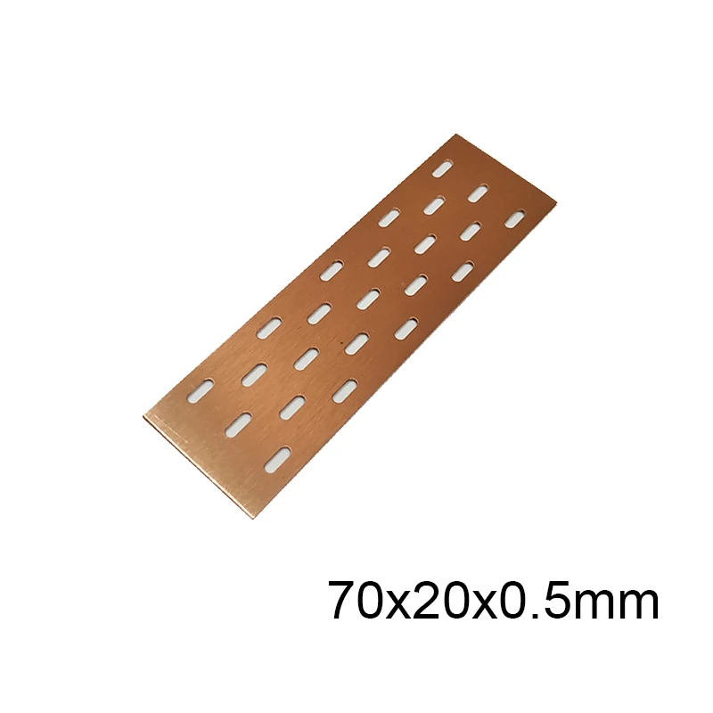 5pcs Pure Copper Heatsink Cooler Heat Sink Thermal Conductive Adhesive for M.2 NGFF 2280 PCI-E NVME SSD Thick 0.5/1.5/2/3/4MM