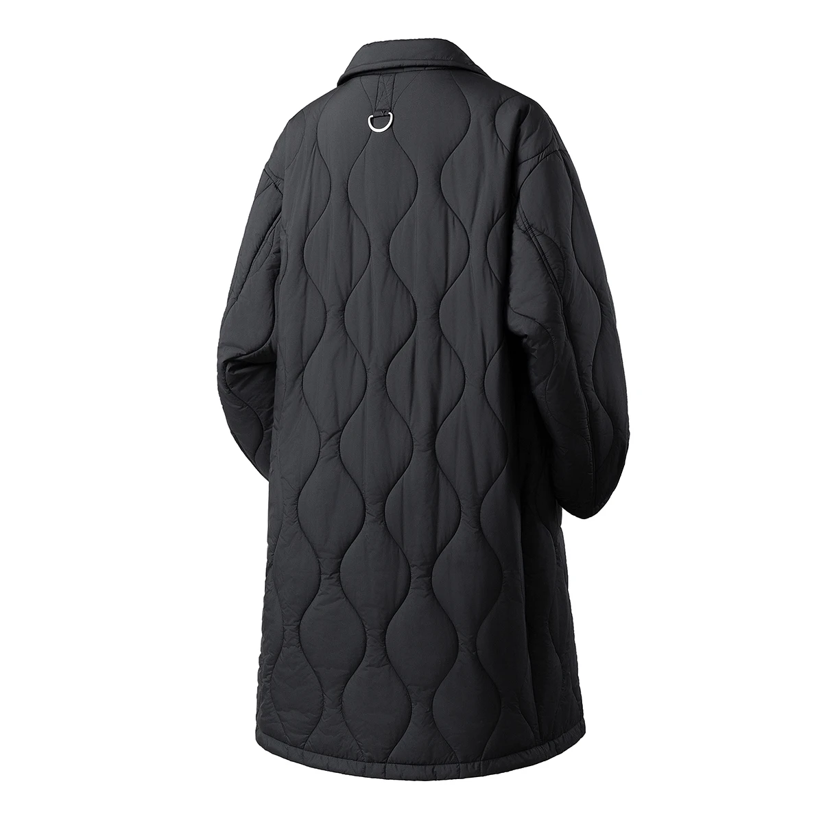 Winter Men's Mid-Length Parkas Men Black Cotton Padded Jacket Men Lapel Thick Warm Coats Man Overcoat