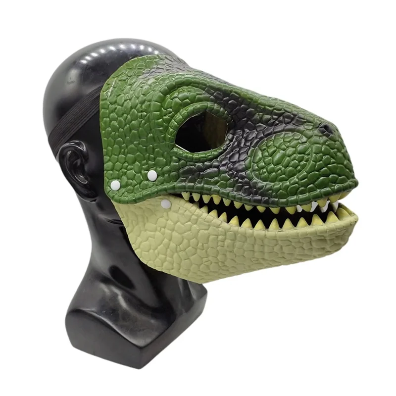 AS96-Performance Copricapo 3D Dinosauro Dino Maschera Gioco di ruolo Puntelli Dinosauro Mascheratura per Carnevale Festival Regalo A