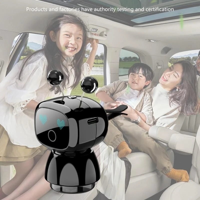 

A2BF Car Air Freshener Vent Clip Robot Scent Diffuser ABS for Pleasant Drive