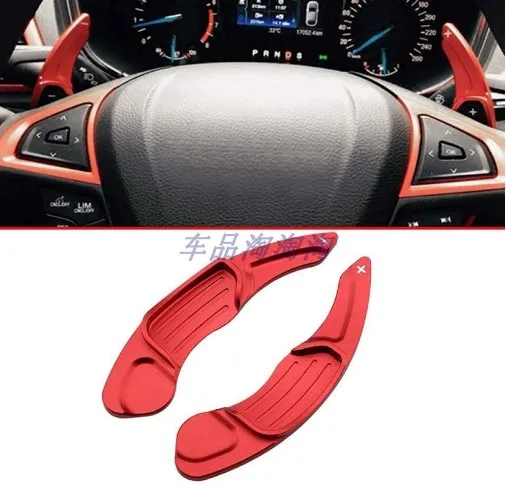 For Ford Mondeo/ Edge/Taurus /Lincoln 2pcs Aluminum Steering Wheel Shift Paddle Shifter Extension Car Styling Accessories