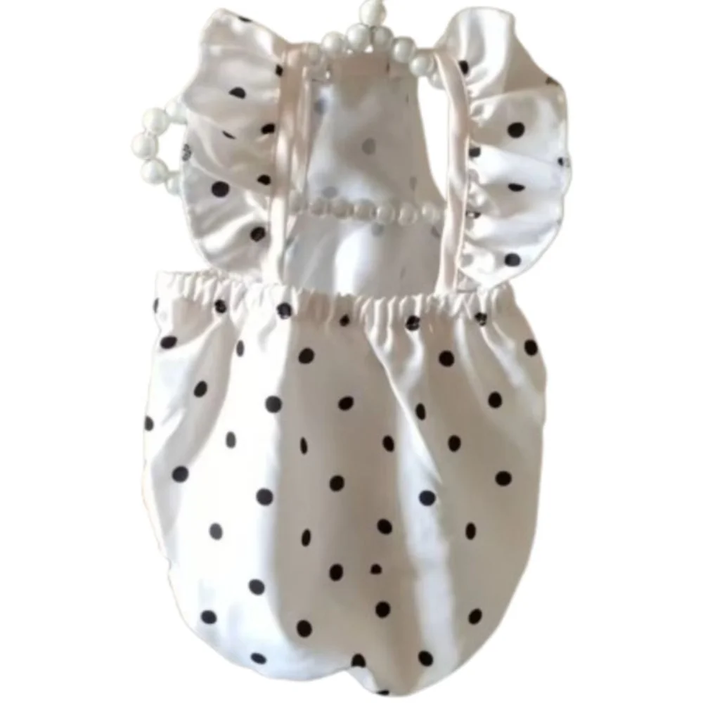 

Dog Vest Dot Pattern Su Dog Clothes Thin Shirts Sweet Puppy Skirt Fashion Cute Dog Costume Cat Dresses for Small Dogs