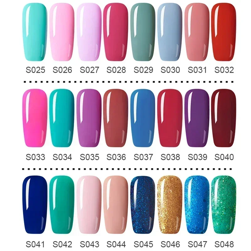 Transaprent Color Base Coat Top Coat UV Gel Nagellak met 8 ml Bling Gel Polish Lucky Nail Paint voor nagels