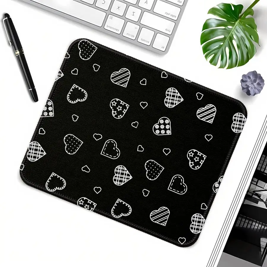Mouse Pad Game Console Pad Desk accessories Keyboard Mouse Pad Computer Laptop Pad office Pad Anti slip Love Pattern