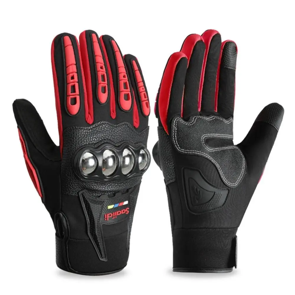 

Touch Screen Motorcycle Gloves Breathable Full Finger Motorbike Riding Gloves Wear-resistant Anti-shock Motocross Racing Mittens