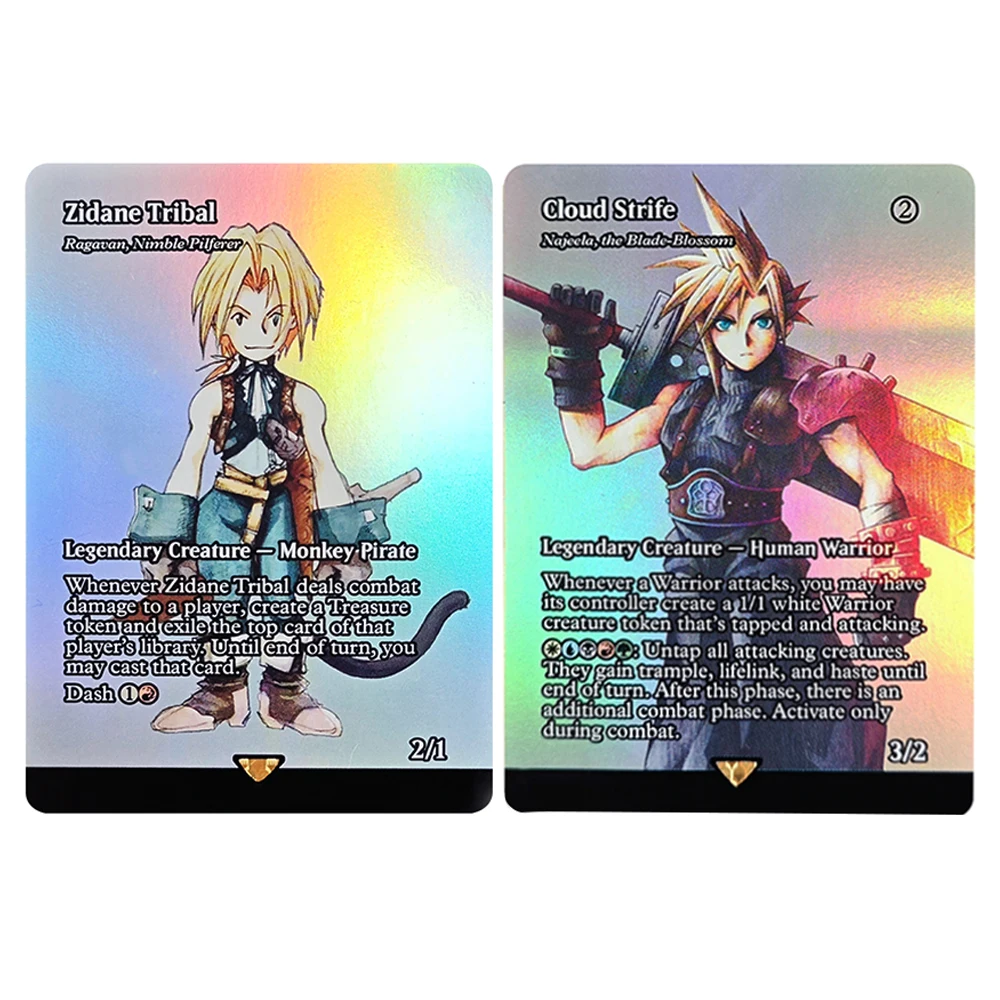 Cartas de Coleção TCG Raras e Exclusivas com Efeito Mágico Zidane Tribal/Cloud Strife para Jogos em Casa - Brinquedos, Hobbies, Colecionáveis, Meninos