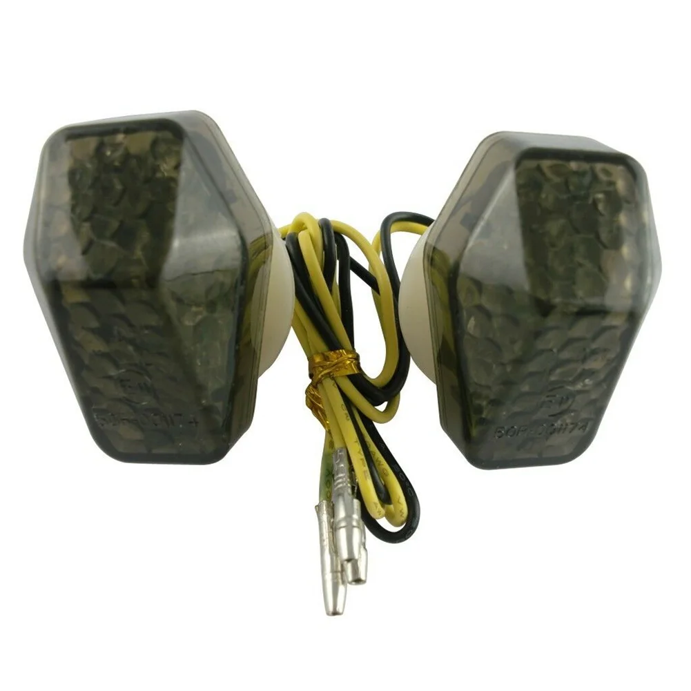 Sleek Smoke Lens LED Flush Mount Turn Signal for Suzuki Bandit 600S 0007 Quick On/Off Response and Long Lasting