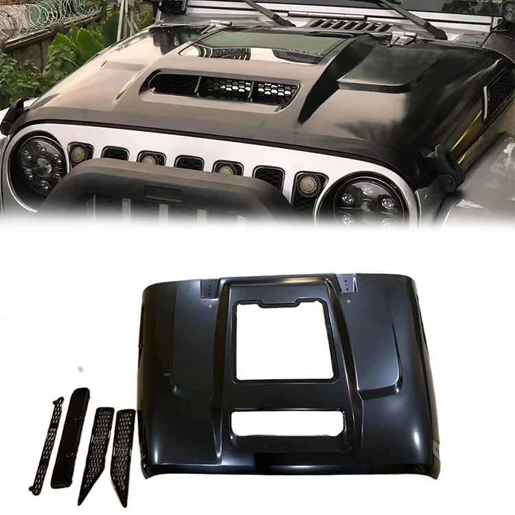 engine bonnet Car Offroad 4x4 Auto Accessories Car Hood for Jeep JK Wrangler