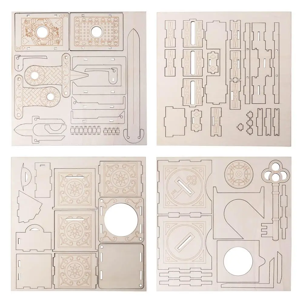 ประกอบไม้ DIY Magic ชุดการศึกษาไม้ Finger Magic Trick ของเล่นคลาสสิกที่มีสีสัน Magic กล่องดินสอของเล่นสําหรับเด็ก