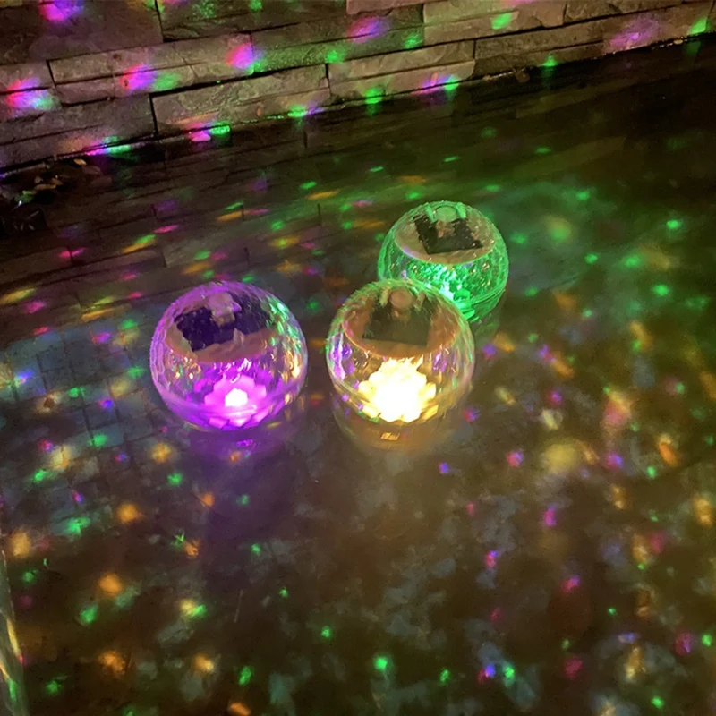 Floating Pool Lights, Solar Pool Lights With RGB Color Changing Waterproof Pool Lights That Float , For Garden, Backyard