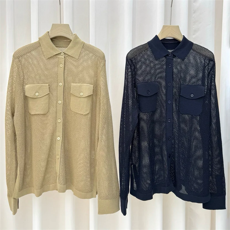 Strickjacke für Damen. Neues, elastisches, gestricktes, schmal geschnittenes Revers-Langarmoberteil für den Herbst 2022, dünner Y2K-Mantel aus Leinenmischung