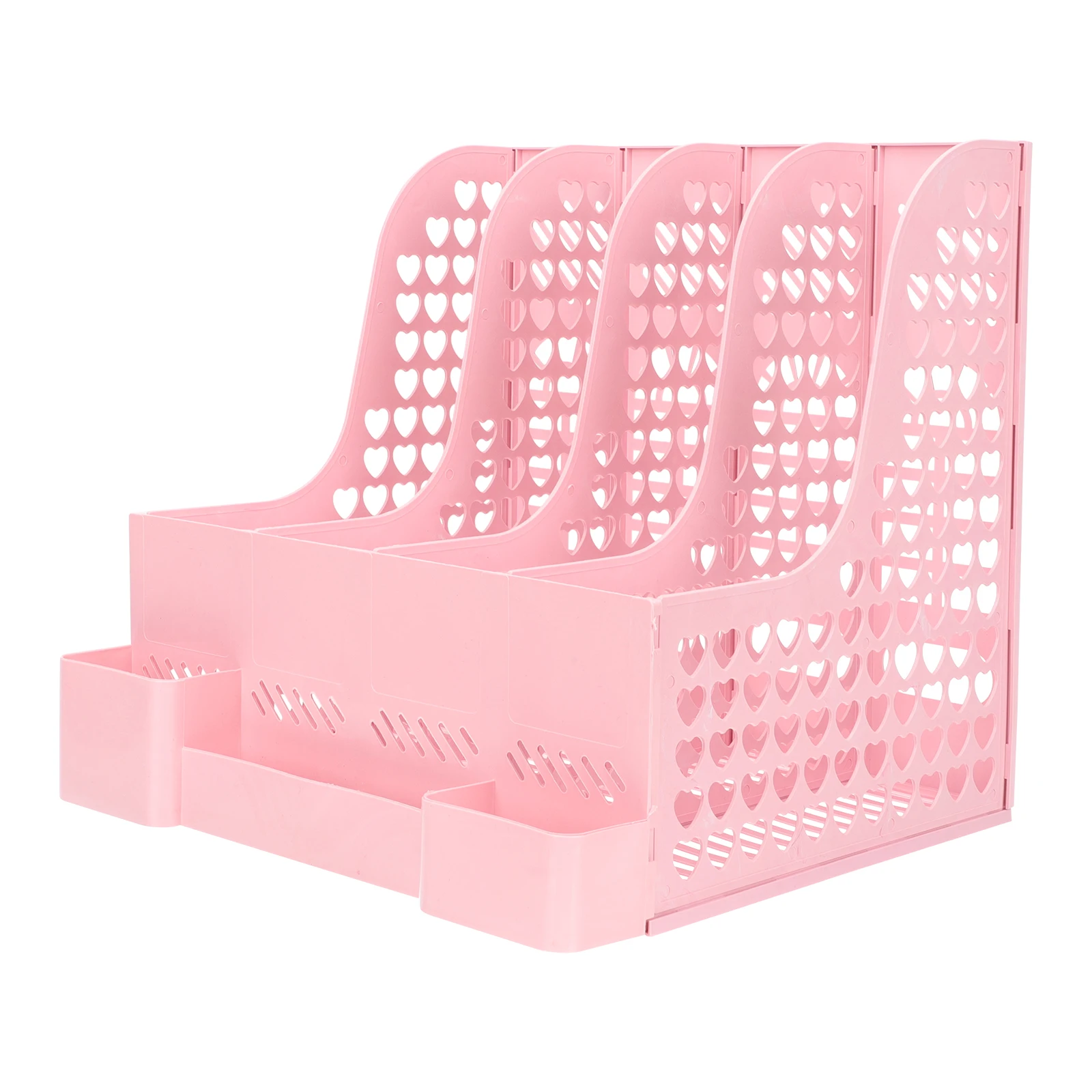 

Multi-Functional File Organizer Bookshelf Plastic Desktop Storage Box Office Home Study Room Book Magazine Holder Large