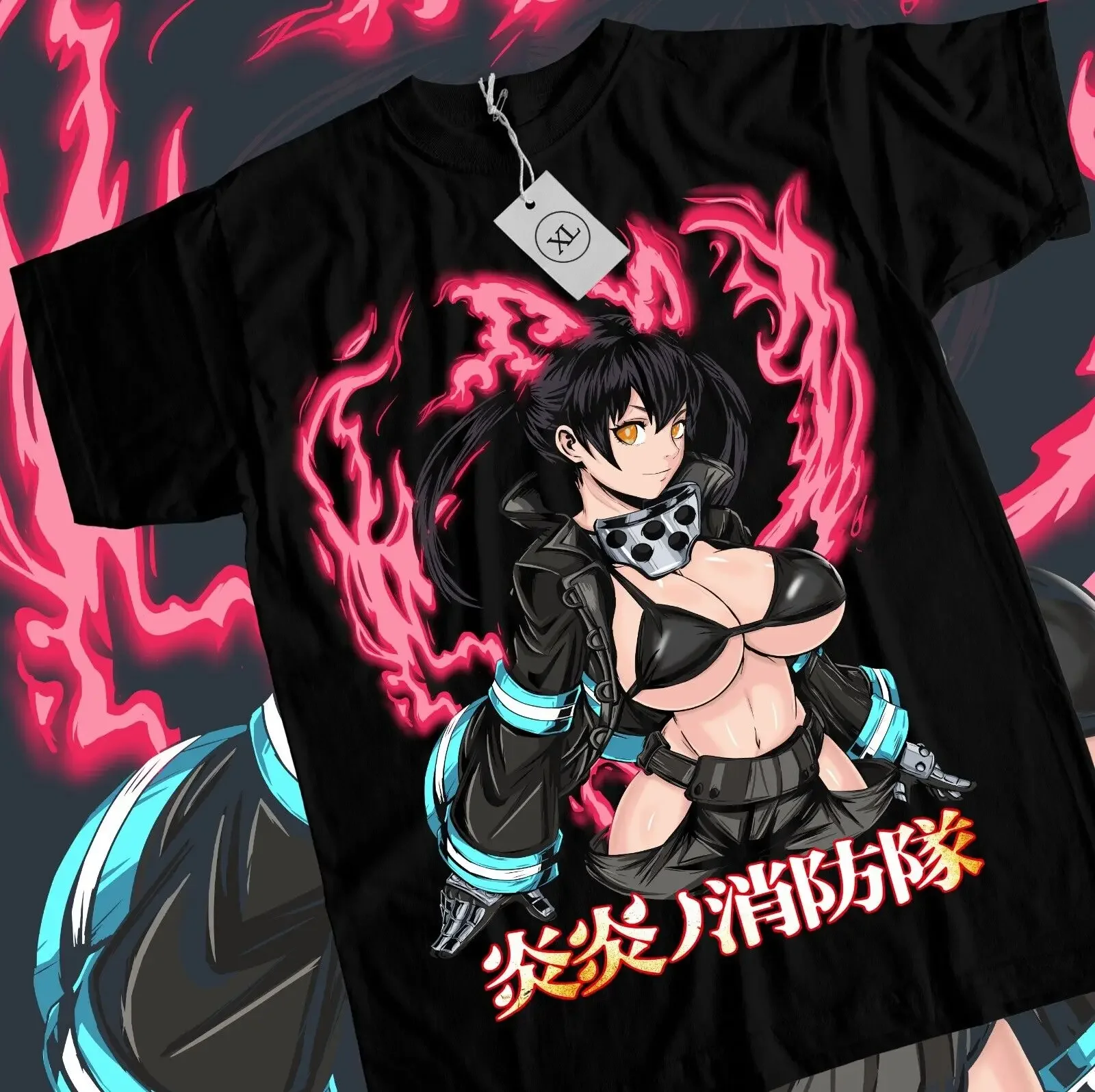 

Tamaki T-shirt Shinra Benimaru Fire Force Kawai Waifu Girl Anime Shirt All Size