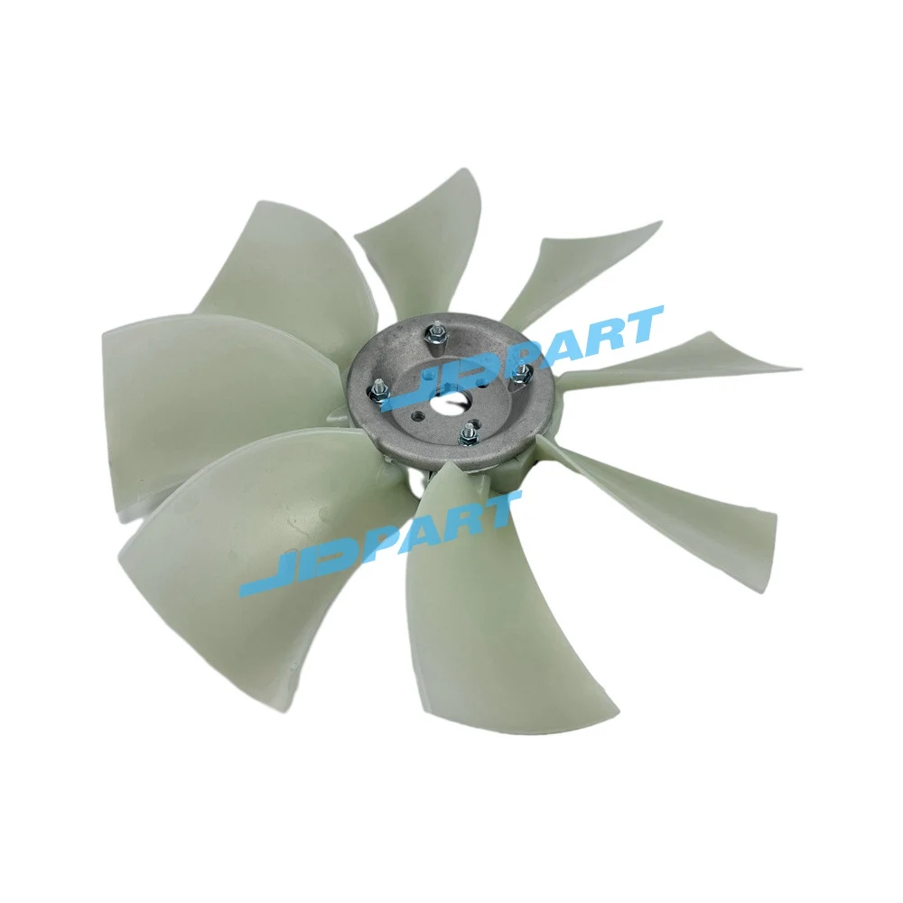 8 Leaves 4 Holes Fan Blade 2445461 For Excavator Engine Parts