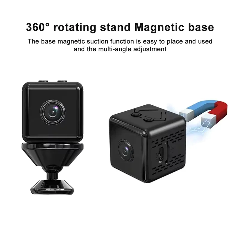 كاميرا واي فاي صغيرة 4K Full HD كاميرا فيديو أمن الوطن للرؤية الليلية كاميرا مايكرو كشف الحركة فيديو مراقبة عن بعد