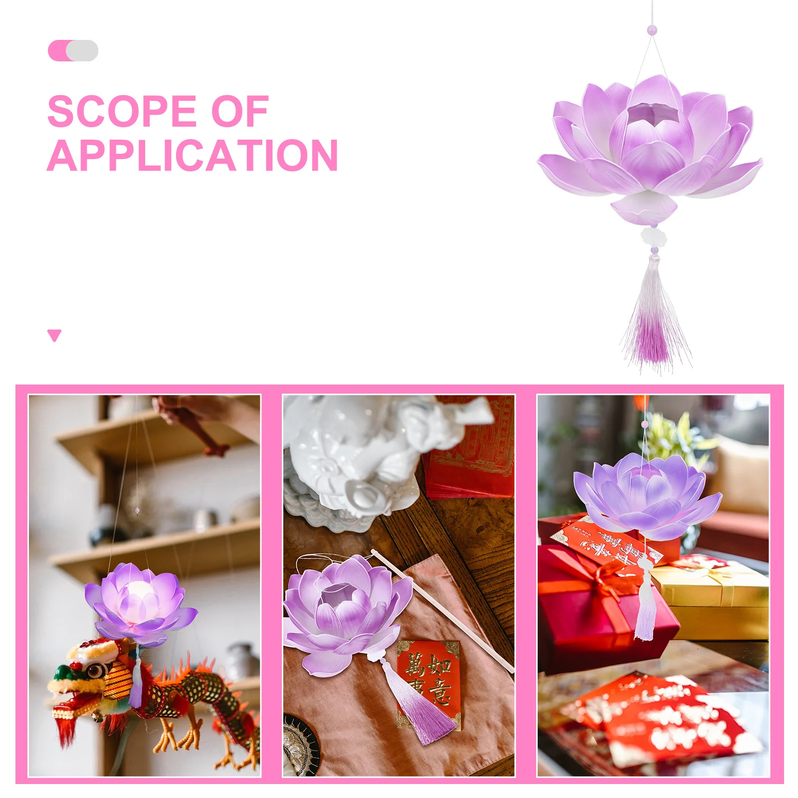 

EVA PVC nament H held Photography Led Chinese Style Lotus Lamp Lamp Prop Festive Night Decor Chinese Theme Party
