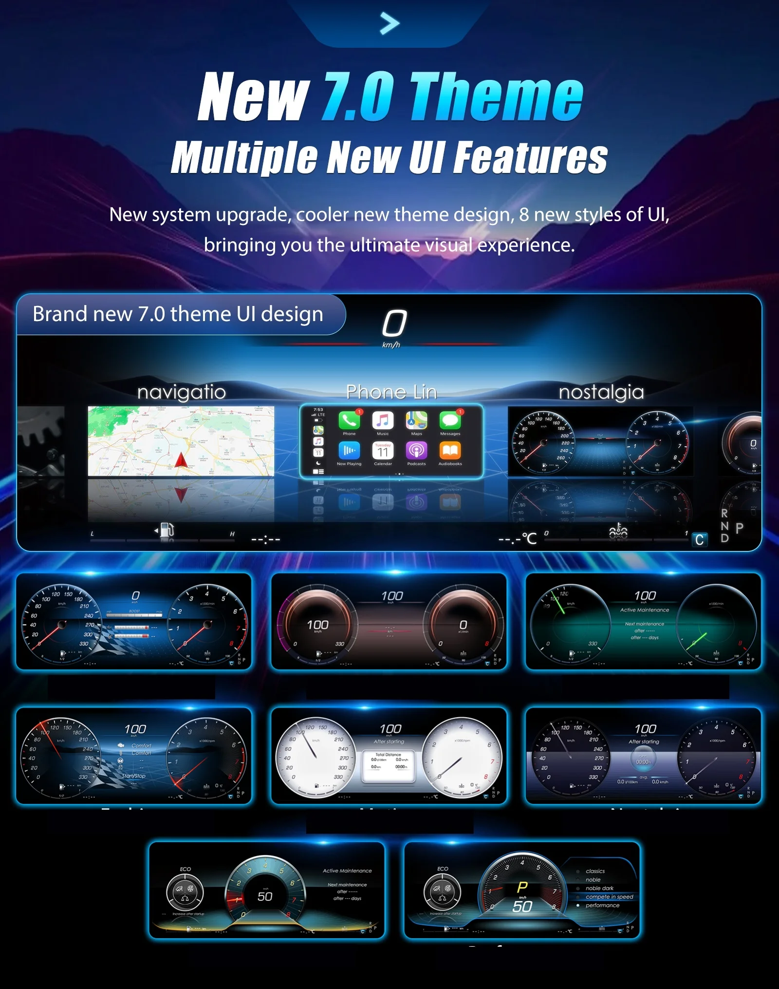 12,3'' Instrumententafel Cockpit für Benz C GLC S205 W205 V205 117X253 2015-2018 Ntg5.0 4,5 5,5 Auto Digital Dashboard Cluster – Detail 5
