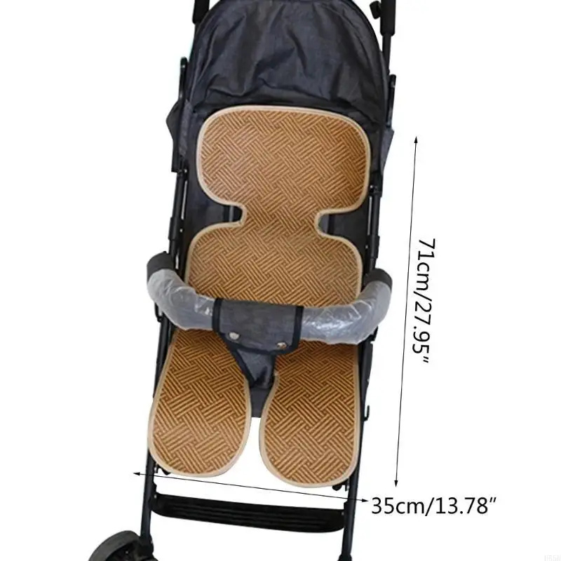 Almohadilla refrescante Universal para cochecito bebé H55B, forro para asiento cochecito, cojín suave para cochecito, y