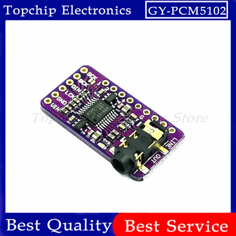 1pcs Interface I2S PCM5102A DAC I2S Player Module High quality lossless digital audio DAC decoding board GY-PCM5102 Audio Board