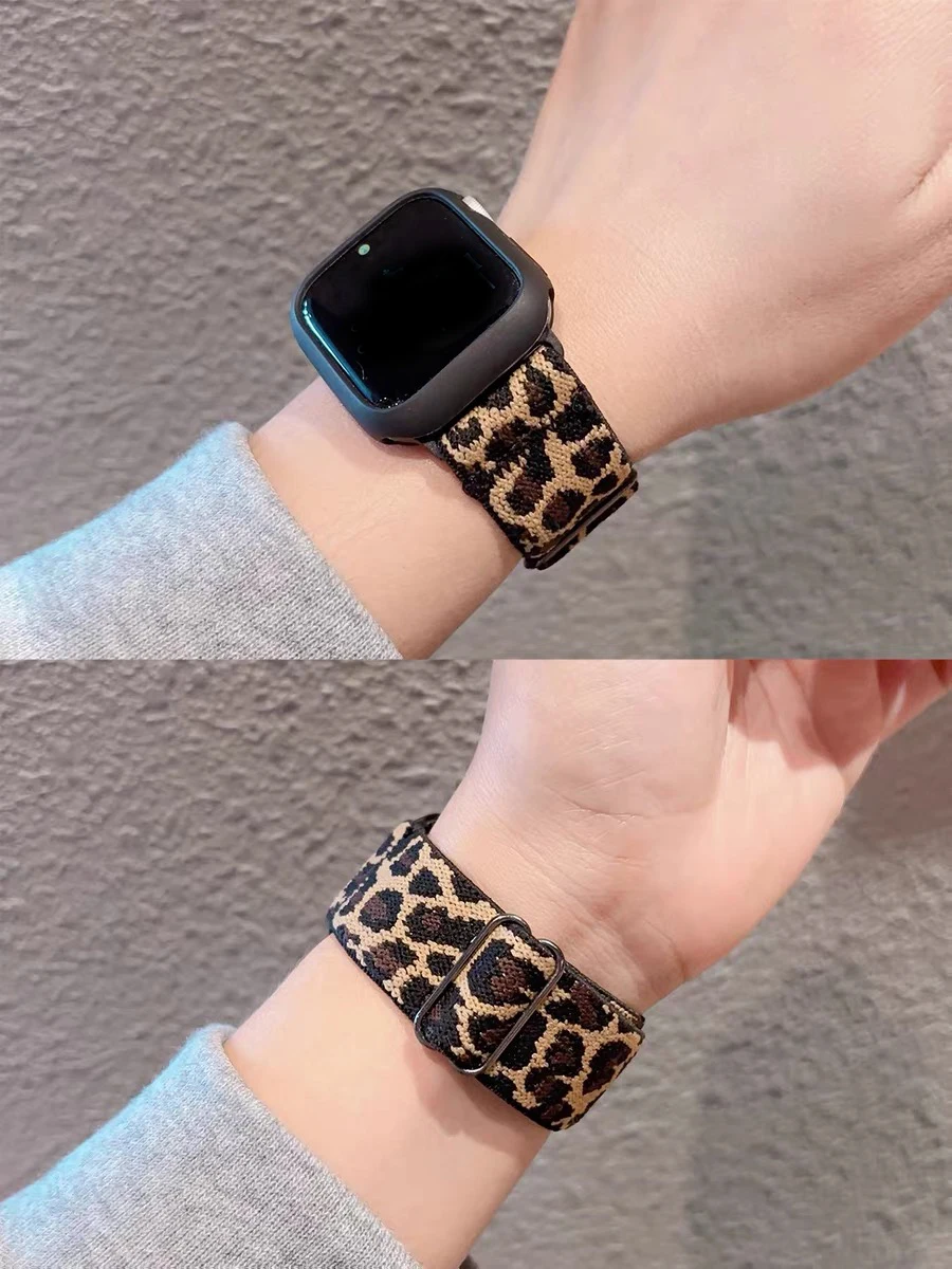 Nylon Elastic Solo Loop for Apple watch Ultra 49mm band 45mm 44/46mm 41mm Scrunchie Adjustable bracelet iWatch serie 6 7 8 9 10 image 2