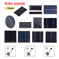3W 5V Portable Solar Panel Solar Cell Panel Solar Panel Charger for Solar Light for 3.7V Battery 3-5V Battery/Phone Charger