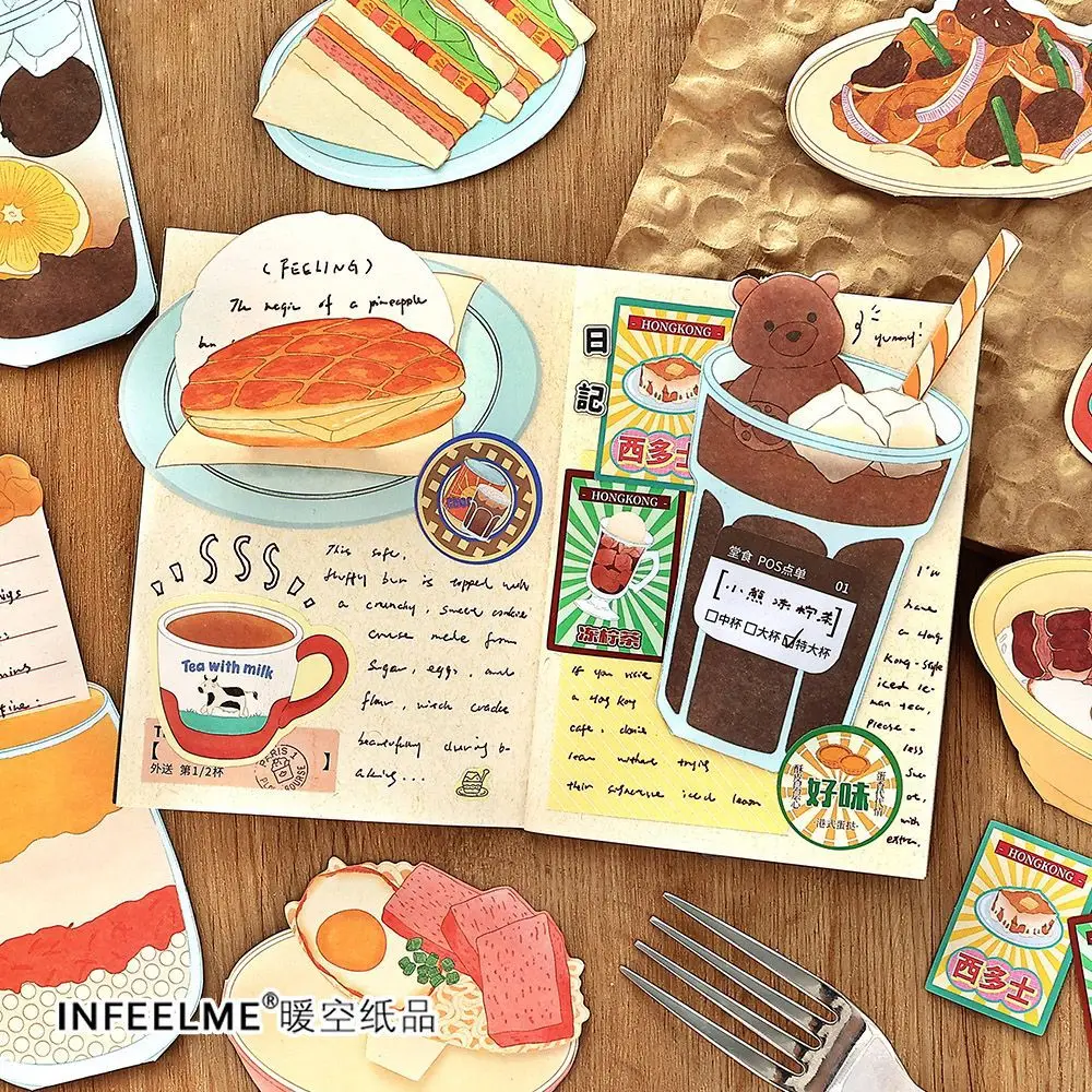 20sheets/1lot kawaii Stationery Sticker Fresh food section junk journal Decorative Scrapbooking DIY Craft Sticker