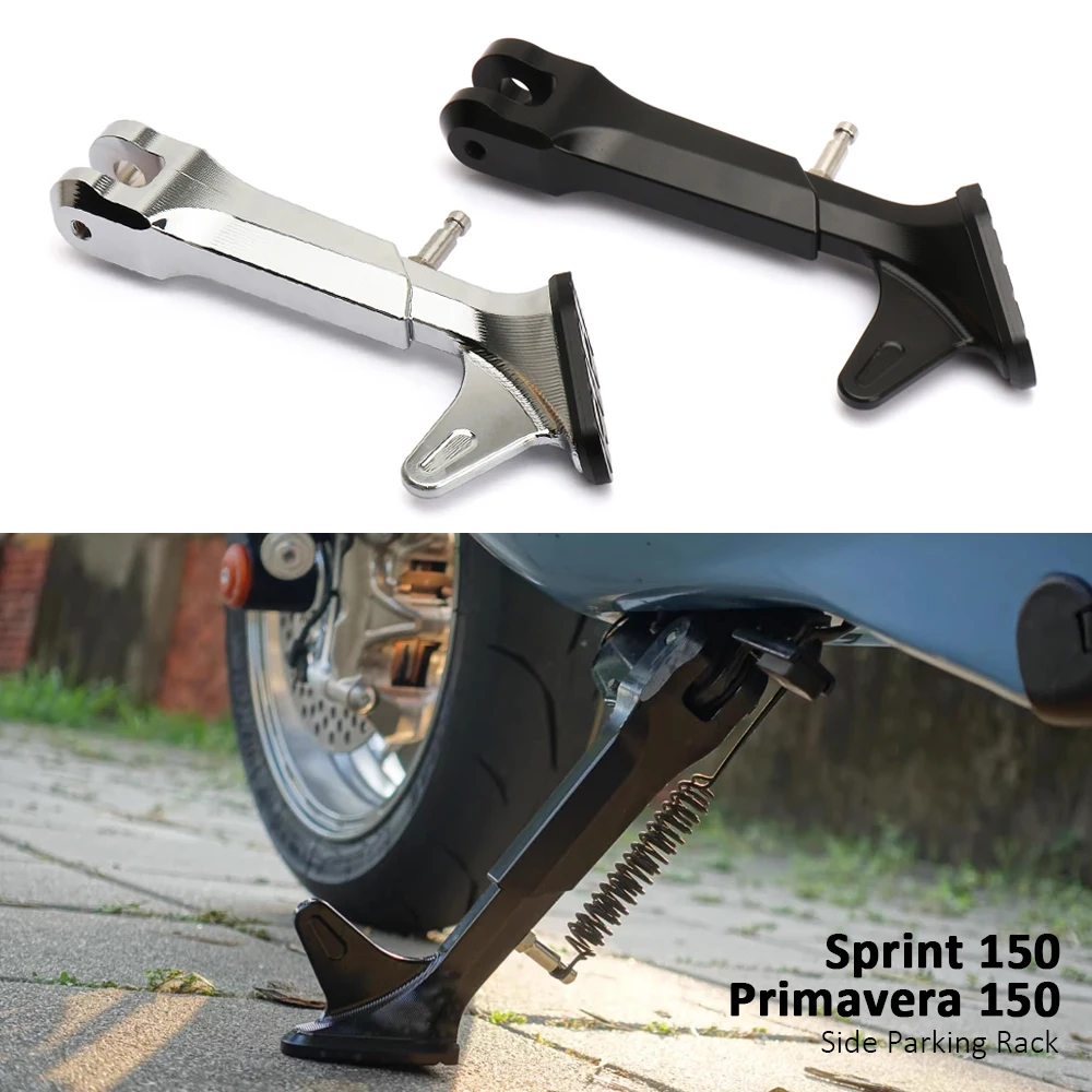 

New Motorcycle Kickstand Parking Kick Stand Bracket Foot Side Supportor For Vespa Sprint 150 PRIMAVERA Primavera 150