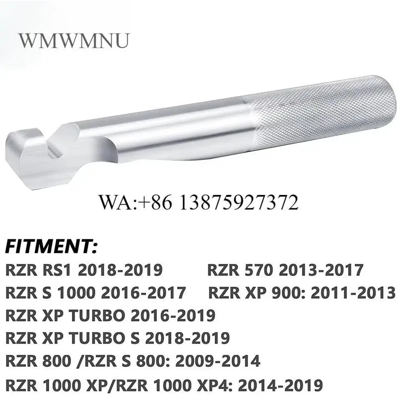 Wmwmnu Wholesale Silver Solid Aluminum Belt Changing Tool Clutch Removal Wrench Kit for Polaris RZR 900 S 1000 XP XP4 Turbo