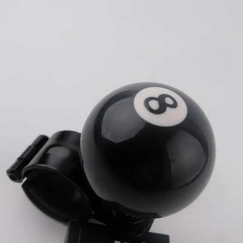 Preto no 8 impulsionador de volante em forma de bilhar, impulsionador de volante de carro, assistente de carro criativo personalizado