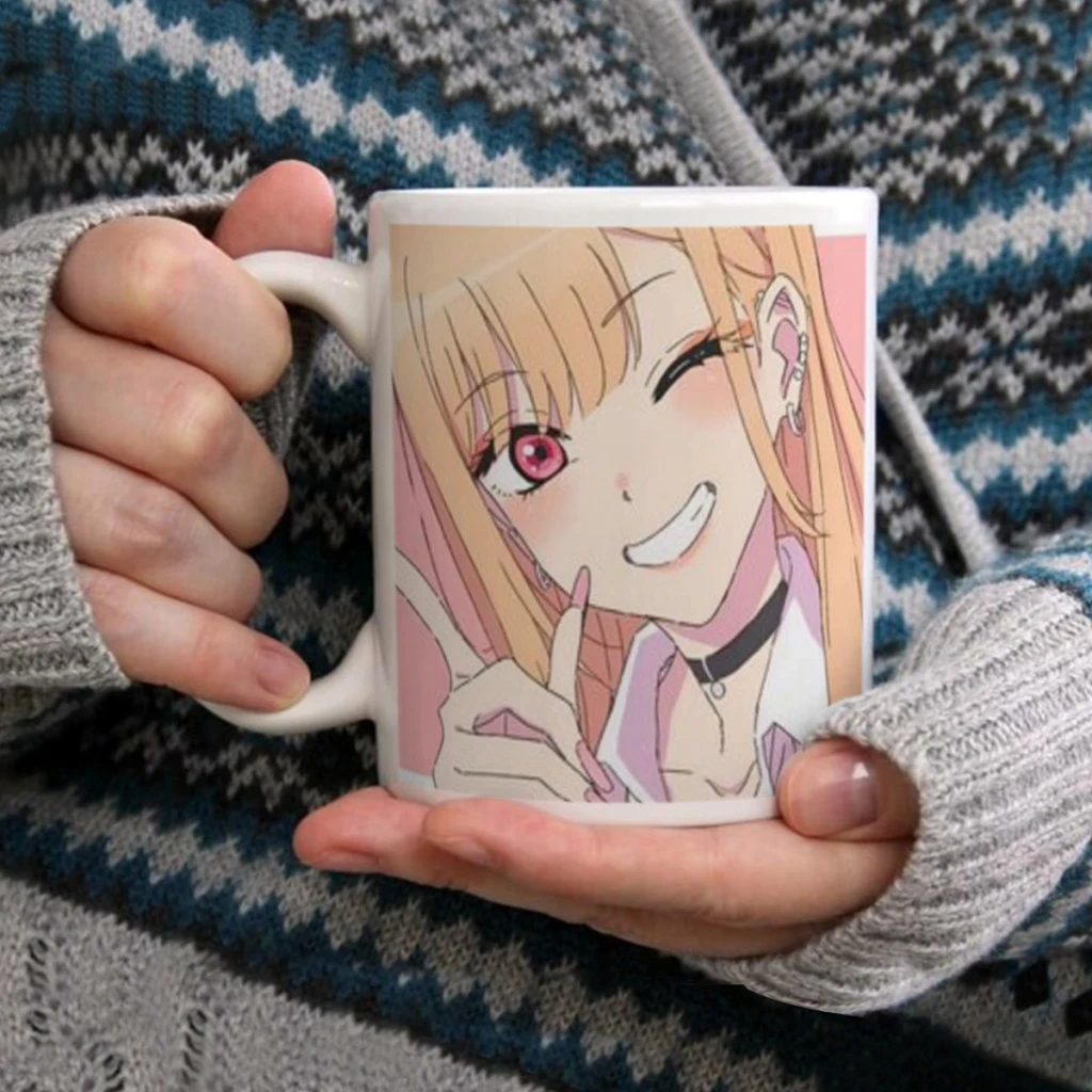 

Japan Anime Marin Kitagawa Classic Coffee Cups Ceramic cups creative cups and cute mugs Personalized Gift Cup For Tea