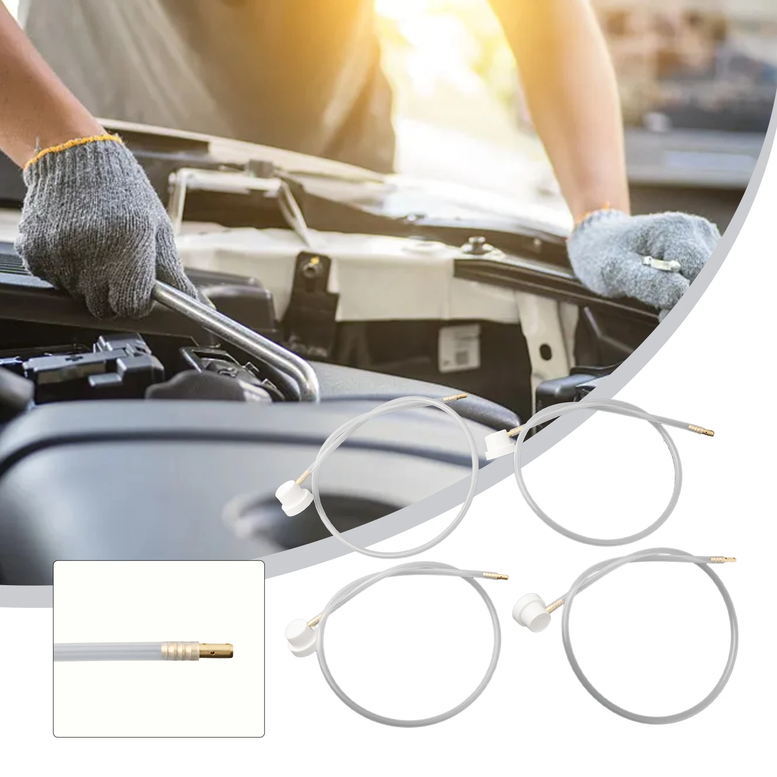 4pcs 50cm Fluid Film Nozzle Extension Hose 4.5mm Aerosol Nozzle Air Conditioner Cleaner Nozzle For Aerosol Cans Spray