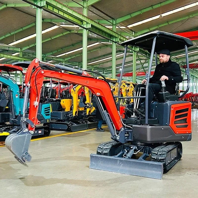 Miniescavatore 1.8 Ton EURO 5 Cina economico prezzo cingolato escavatore insaccatore agricolo piccolo escavatore 1 tonnellata in vendita su ordine