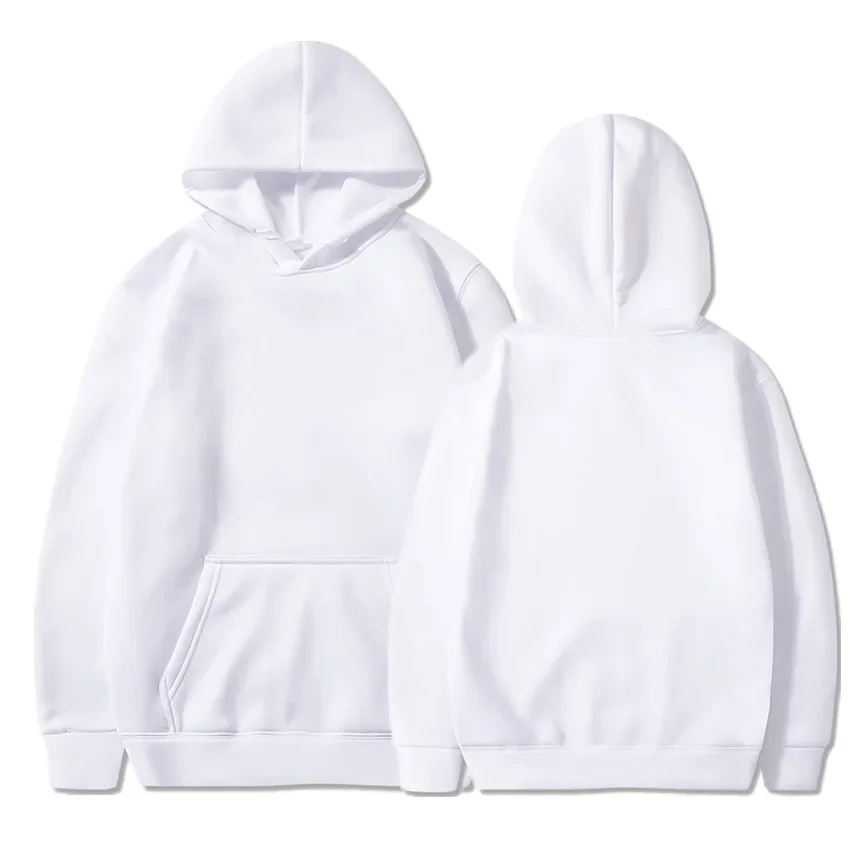 Spring Fall Fleece Lined Hoodies for Men Women Long Sleeve Hooded Sweatshirts with Pocket Casual Oversized Loose Pullover Tops