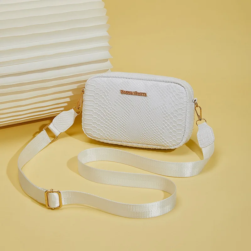 Nowa damska torba na ramię cross-body torba damska koreańska torebka dla kobiet 2025 moda retro kolorowa drapowana kwadratowa torba