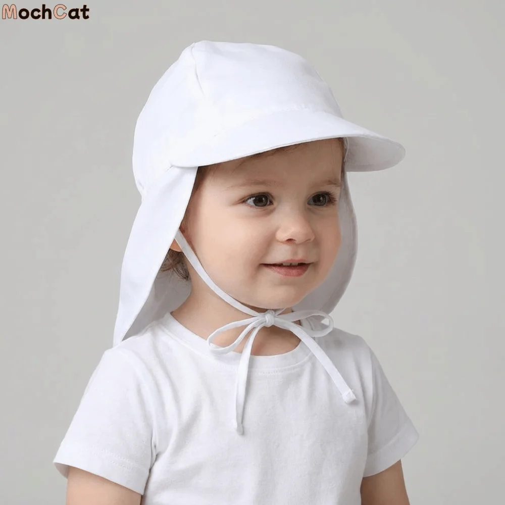 

Однотонная дышащая панама с ветрозащитным шнурком, однотонная солнцезащитная шляпа, аксессуары для малышей