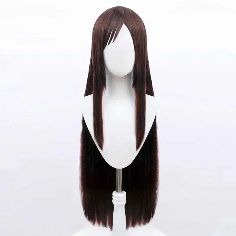 Ieiri Shoko Cosplay Wig Anime 80cm Dark Brown Long Straight Wig Cosplay Anime Heat Resistant Hair Halloween Party Wigs