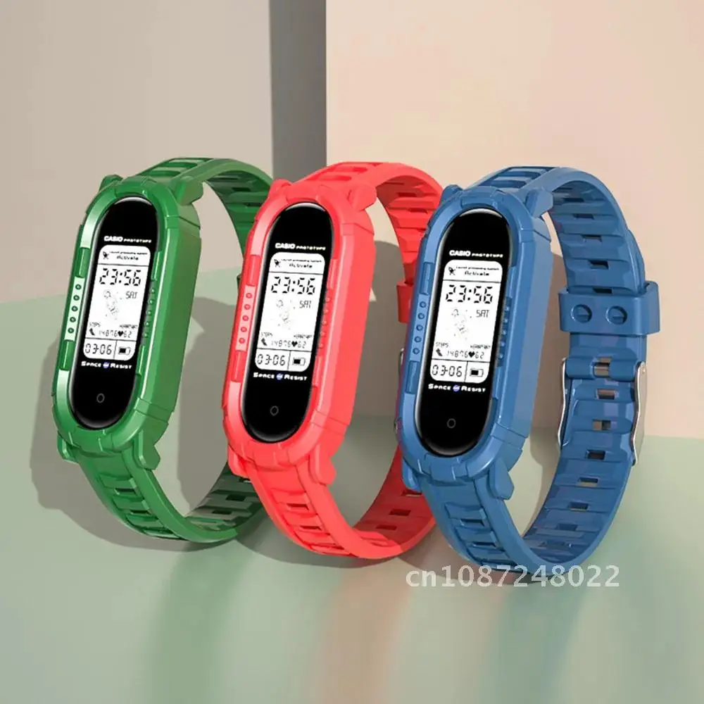 

Soft Silicone Wristband Replacement Bracelet Strap For Xiaomi Mi Band 7 6 5 4 Correa MiBand 3 4 7 6 5 Mi7 Band7 Watch Strap