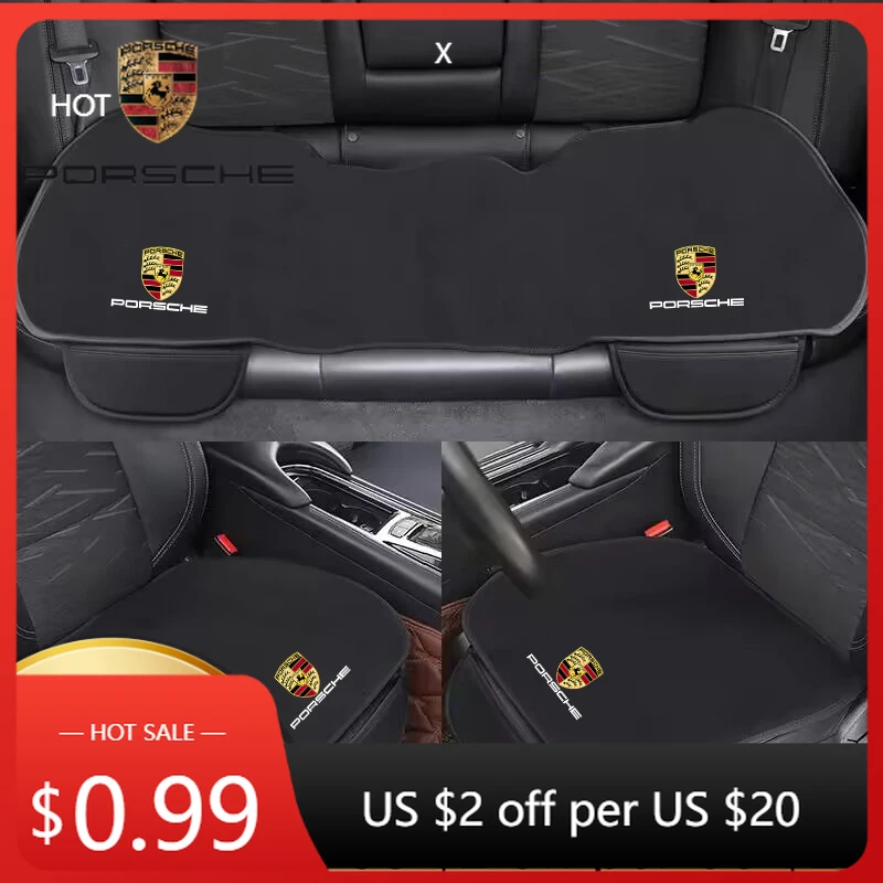 

Car Sticker For Porsche Car Interior Front Back Seat Cushion Protect Pad Non-Slip Cover For Porsche Cayenne Panamera Macan 911 7