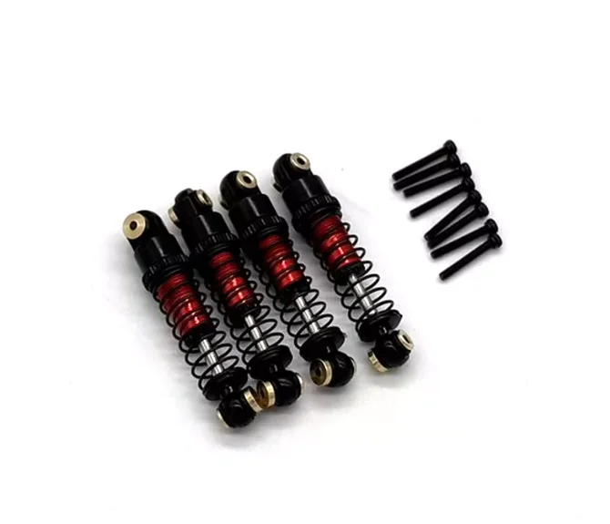 6061 T6 aluminum alloy CNC Metal Shock Absorber Parts for FMS 1/24 FCX24M Toyota Tacoma D90 D110 Discovery RC Crawler L=38mm