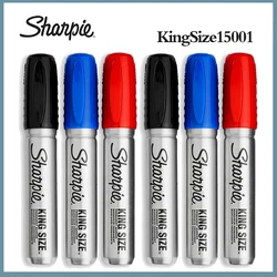 Sharpie King Size 15001 Markers 5-8mm Waterproof Colorfast Industrial Marker Pen Suitable for Glass Plastic Metal Ceramic Wood