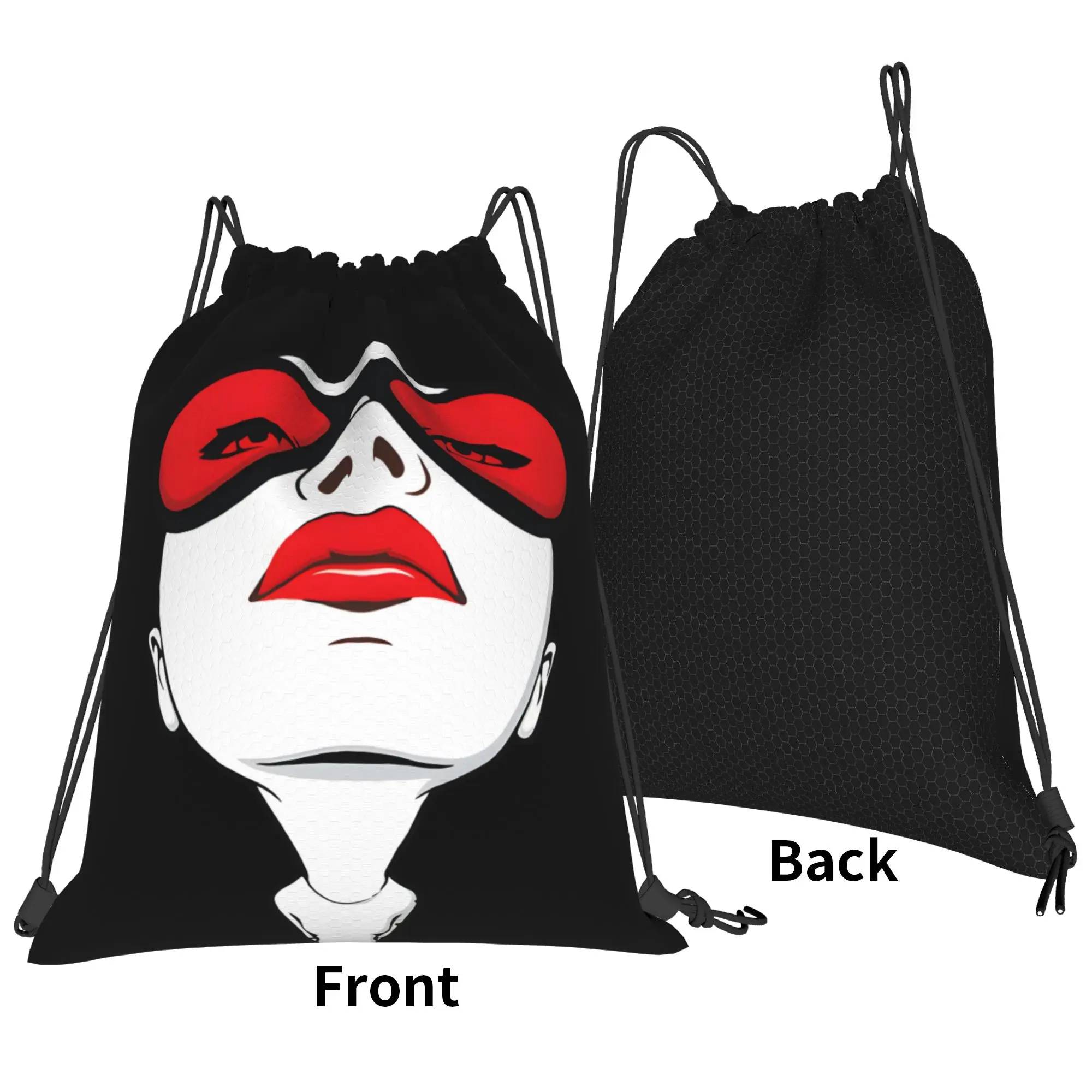 Madonnas Drawstring Bag  Waterproof Minimalist Backpack School Gym Sackpack String Bags For Men