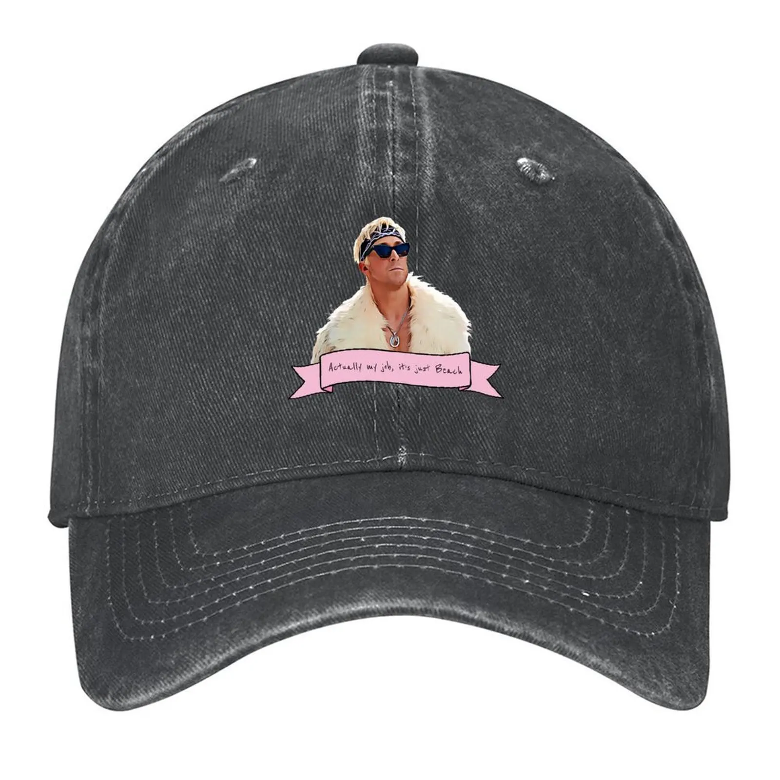 

Ken My Job It's Just Beach Quote Baseball Cap western Hat birthday Visor fun hats Women's Golf Clothing Men's