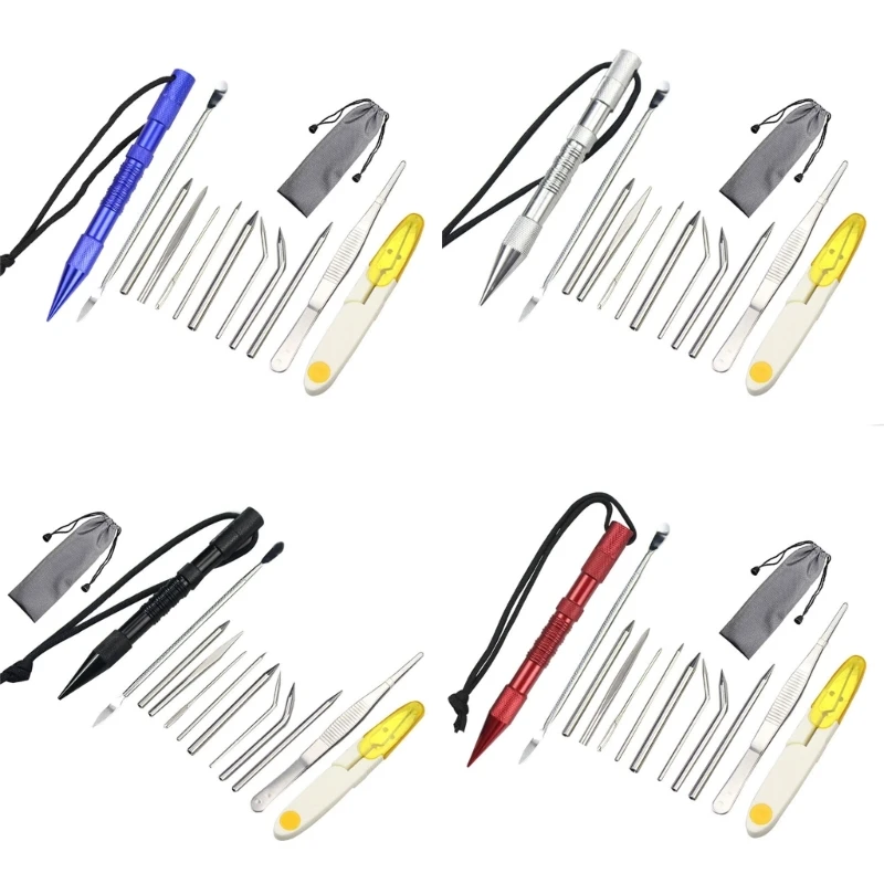 

Paracord Needle Stitching Set Umbrellas Rope Needle Bracelets Flattener Knitting X5QF