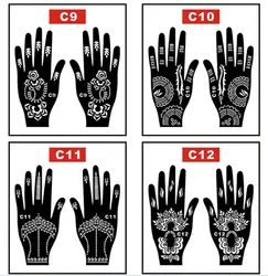 Lace Transfer NEW Black henna Hand Arm Tattoo Henna Stickers Art Temporary Tattoo India Henna Kit