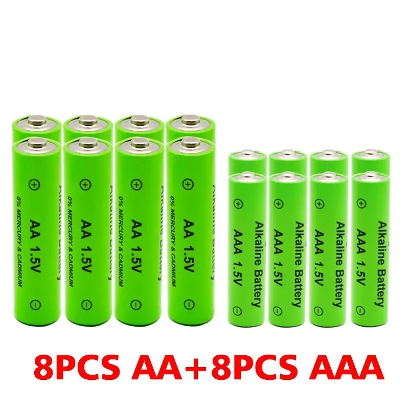 AAA + AA Rechargeable aa 1.5V 3800mah - 1.5V aaa 3000mAh Alkaline Battery Flashlight Toy Watch MP3 Player, Free Delivery